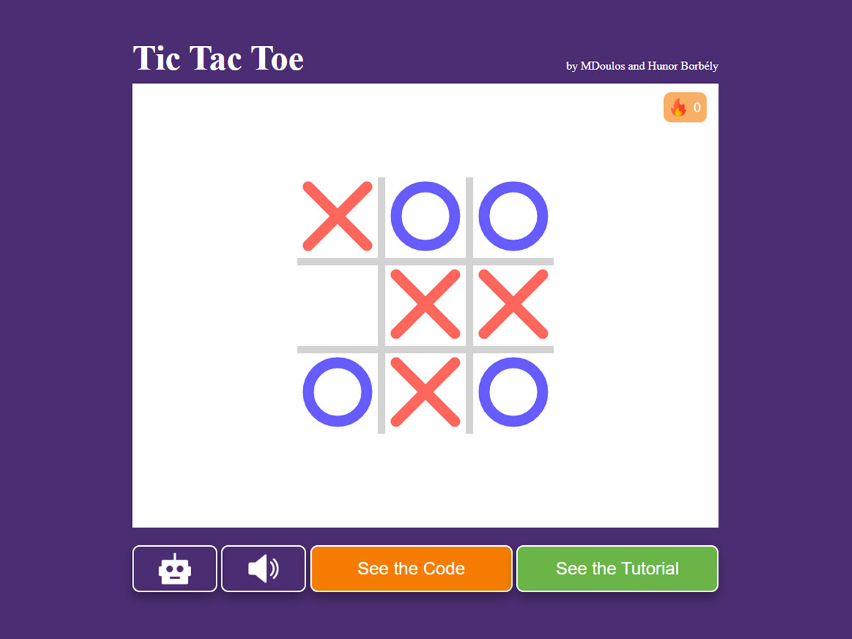 React Game: Tic Tac Toe Image