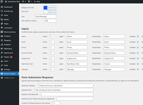 WP Plugin: Secure Contact Image